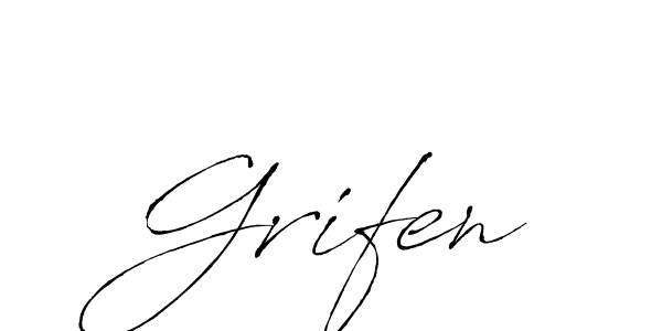 Design your own signature with our free online signature maker. With this signature software, you can create a handwritten (Antro_Vectra) signature for name Grifen. Grifen signature style 6 images and pictures png