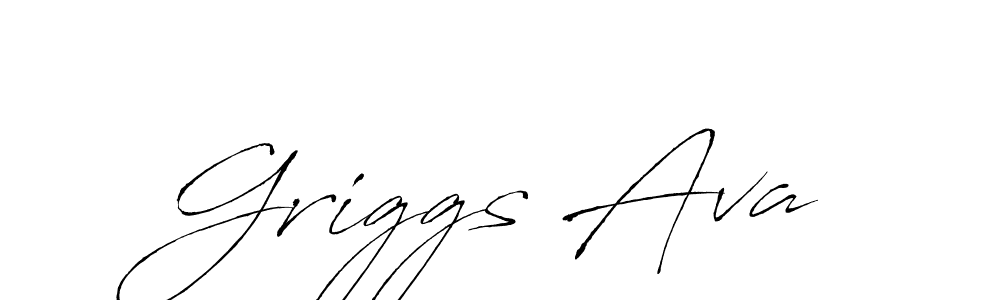 Make a beautiful signature design for name Griggs Ava. With this signature (Antro_Vectra) style, you can create a handwritten signature for free. Griggs Ava signature style 6 images and pictures png