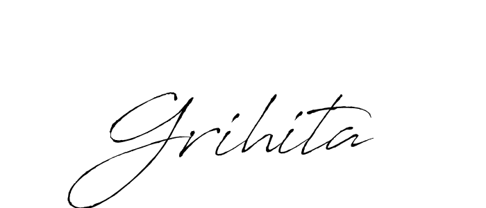 Similarly Antro_Vectra is the best handwritten signature design. Signature creator online .You can use it as an online autograph creator for name Grihita. Grihita signature style 6 images and pictures png
