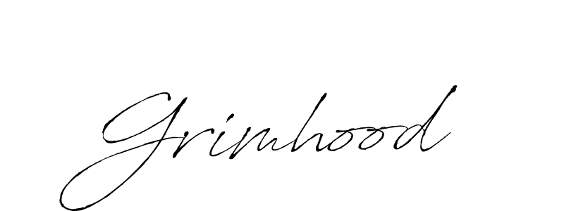 Grimhood stylish signature style. Best Handwritten Sign (Antro_Vectra) for my name. Handwritten Signature Collection Ideas for my name Grimhood. Grimhood signature style 6 images and pictures png