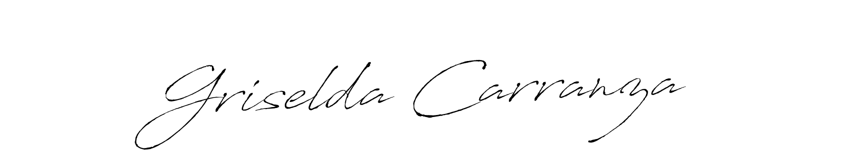 Griselda Carranza stylish signature style. Best Handwritten Sign (Antro_Vectra) for my name. Handwritten Signature Collection Ideas for my name Griselda Carranza. Griselda Carranza signature style 6 images and pictures png