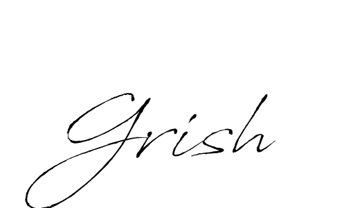 Make a beautiful signature design for name Grish. Use this online signature maker to create a handwritten signature for free. Grish signature style 6 images and pictures png