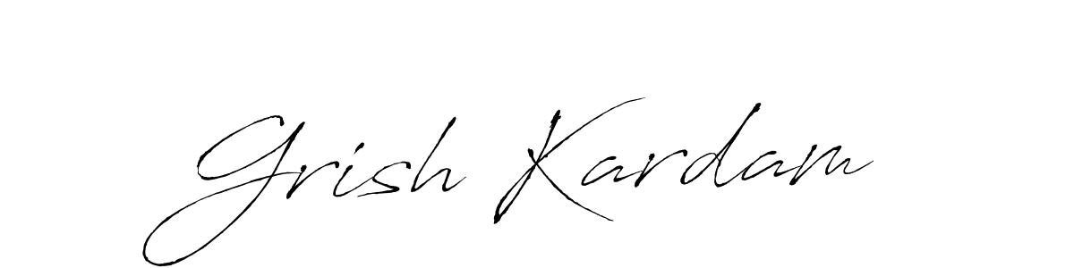 You can use this online signature creator to create a handwritten signature for the name Grish Kardam. This is the best online autograph maker. Grish Kardam signature style 6 images and pictures png