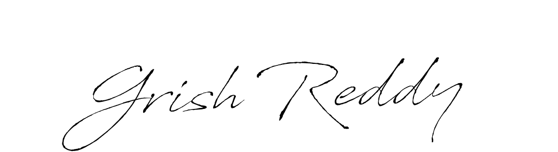The best way (Antro_Vectra) to make a short signature is to pick only two or three words in your name. The name Grish Reddy include a total of six letters. For converting this name. Grish Reddy signature style 6 images and pictures png