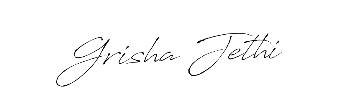 Similarly Antro_Vectra is the best handwritten signature design. Signature creator online .You can use it as an online autograph creator for name Grisha Jethi. Grisha Jethi signature style 6 images and pictures png