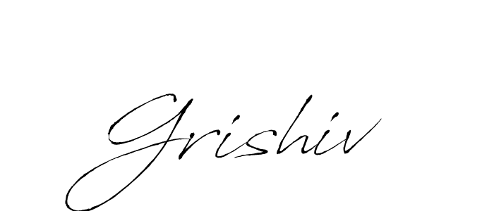 The best way (Antro_Vectra) to make a short signature is to pick only two or three words in your name. The name Grishiv include a total of six letters. For converting this name. Grishiv signature style 6 images and pictures png