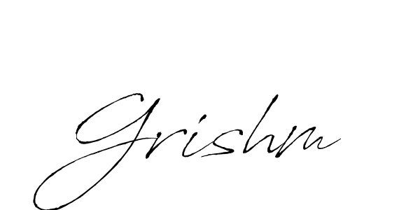 Similarly Antro_Vectra is the best handwritten signature design. Signature creator online .You can use it as an online autograph creator for name Grishm. Grishm signature style 6 images and pictures png