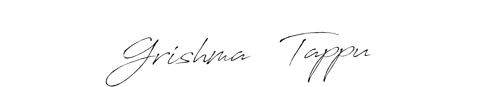 Also You can easily find your signature by using the search form. We will create Grishma ♡ Tappu name handwritten signature images for you free of cost using Antro_Vectra sign style. Grishma ♡ Tappu signature style 6 images and pictures png