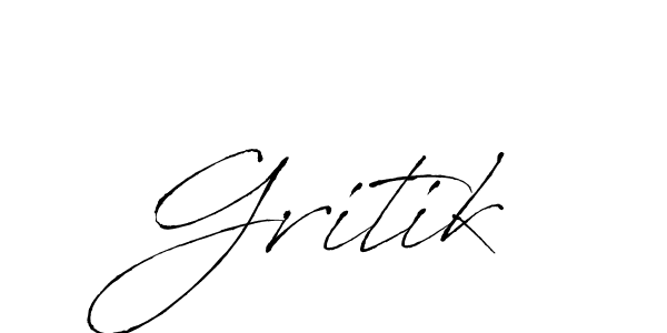 Create a beautiful signature design for name Gritik. With this signature (Antro_Vectra) fonts, you can make a handwritten signature for free. Gritik signature style 6 images and pictures png