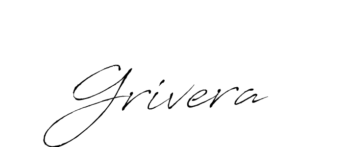 Make a beautiful signature design for name Grivera. With this signature (Antro_Vectra) style, you can create a handwritten signature for free. Grivera signature style 6 images and pictures png