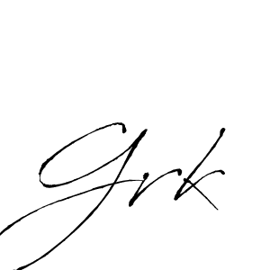 Best and Professional Signature Style for Grk. Antro_Vectra Best Signature Style Collection. Grk signature style 6 images and pictures png