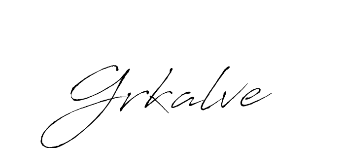 Make a beautiful signature design for name Grkalve. With this signature (Antro_Vectra) style, you can create a handwritten signature for free. Grkalve signature style 6 images and pictures png