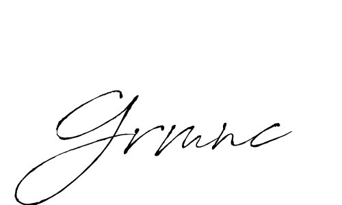 Make a beautiful signature design for name Grmnc. With this signature (Antro_Vectra) style, you can create a handwritten signature for free. Grmnc signature style 6 images and pictures png