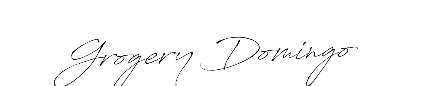 if you are searching for the best signature style for your name Grogery Domingo. so please give up your signature search. here we have designed multiple signature styles  using Antro_Vectra. Grogery Domingo signature style 6 images and pictures png