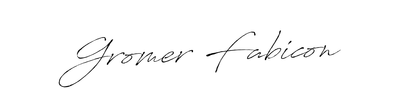 Gromer Fabicon stylish signature style. Best Handwritten Sign (Antro_Vectra) for my name. Handwritten Signature Collection Ideas for my name Gromer Fabicon. Gromer Fabicon signature style 6 images and pictures png