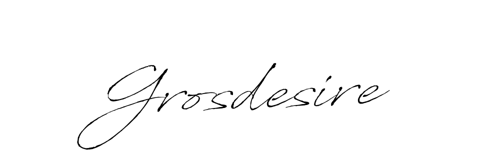 This is the best signature style for the Grosdesire name. Also you like these signature font (Antro_Vectra). Mix name signature. Grosdesire signature style 6 images and pictures png