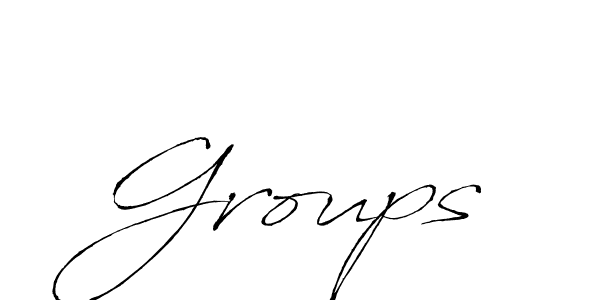 Make a beautiful signature design for name Groups. With this signature (Antro_Vectra) style, you can create a handwritten signature for free. Groups signature style 6 images and pictures png