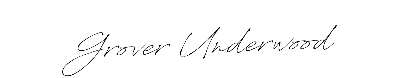 Antro_Vectra is a professional signature style that is perfect for those who want to add a touch of class to their signature. It is also a great choice for those who want to make their signature more unique. Get Grover Underwood name to fancy signature for free. Grover Underwood signature style 6 images and pictures png