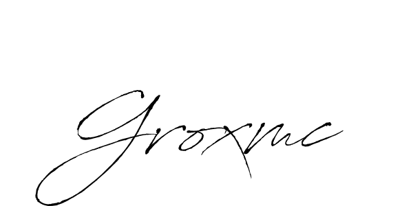 How to make Groxmc name signature. Use Antro_Vectra style for creating short signs online. This is the latest handwritten sign. Groxmc signature style 6 images and pictures png