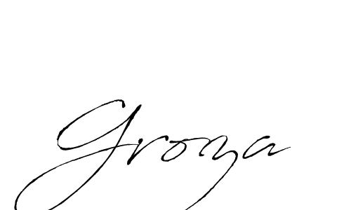 Also we have Groza name is the best signature style. Create professional handwritten signature collection using Antro_Vectra autograph style. Groza signature style 6 images and pictures png