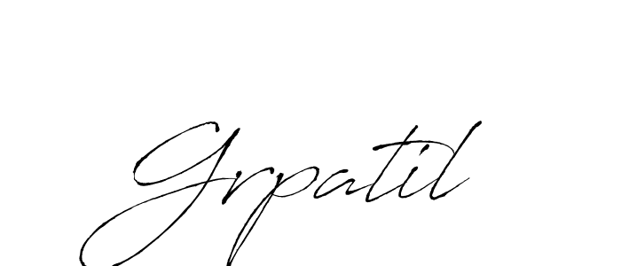 Create a beautiful signature design for name Grpatil. With this signature (Antro_Vectra) fonts, you can make a handwritten signature for free. Grpatil signature style 6 images and pictures png