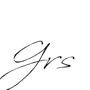 Create a beautiful signature design for name Grs. With this signature (Antro_Vectra) fonts, you can make a handwritten signature for free. Grs signature style 6 images and pictures png