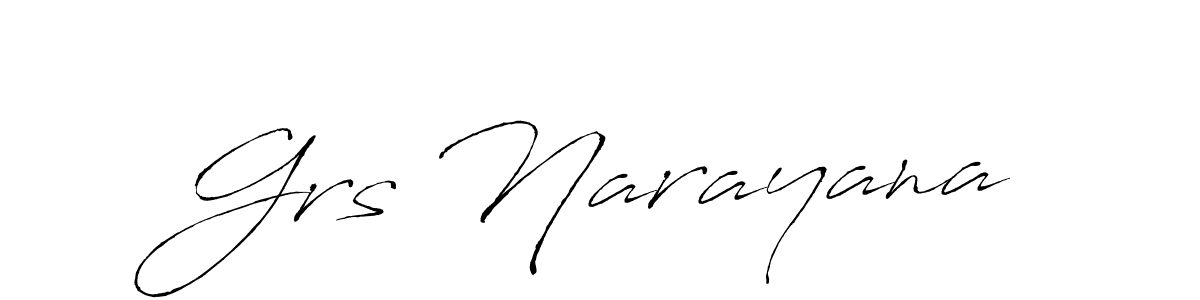 if you are searching for the best signature style for your name Grs Narayana. so please give up your signature search. here we have designed multiple signature styles  using Antro_Vectra. Grs Narayana signature style 6 images and pictures png