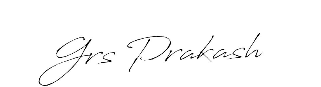 It looks lik you need a new signature style for name Grs Prakash. Design unique handwritten (Antro_Vectra) signature with our free signature maker in just a few clicks. Grs Prakash signature style 6 images and pictures png