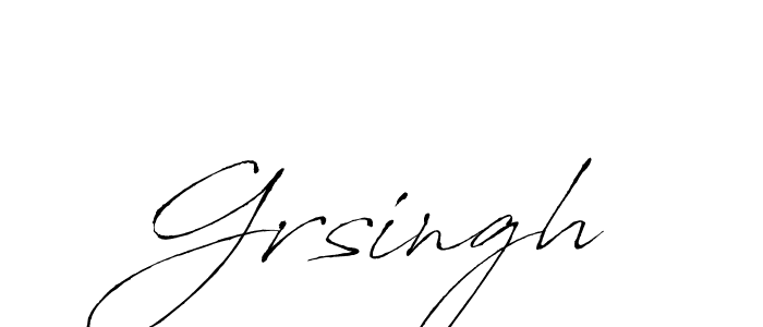 How to make Grsingh signature? Antro_Vectra is a professional autograph style. Create handwritten signature for Grsingh name. Grsingh signature style 6 images and pictures png