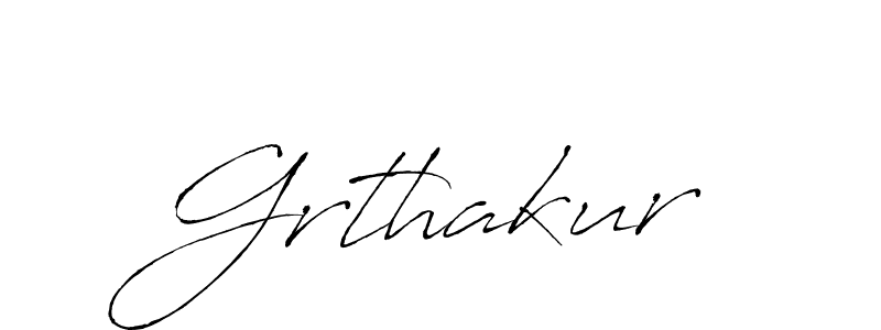Grthakur stylish signature style. Best Handwritten Sign (Antro_Vectra) for my name. Handwritten Signature Collection Ideas for my name Grthakur. Grthakur signature style 6 images and pictures png