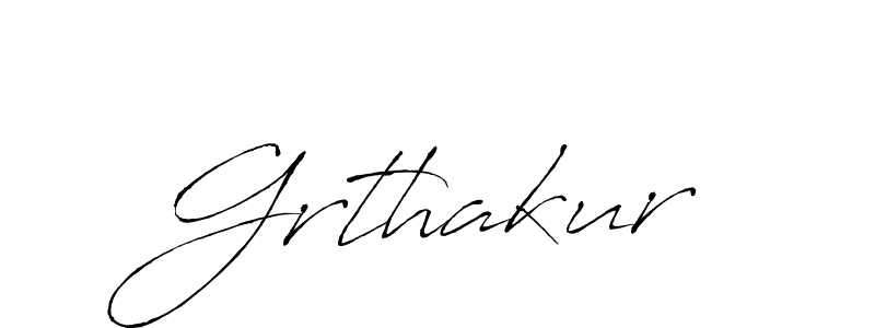 You should practise on your own different ways (Antro_Vectra) to write your name (Grthakur) in signature. don't let someone else do it for you. Grthakur signature style 6 images and pictures png