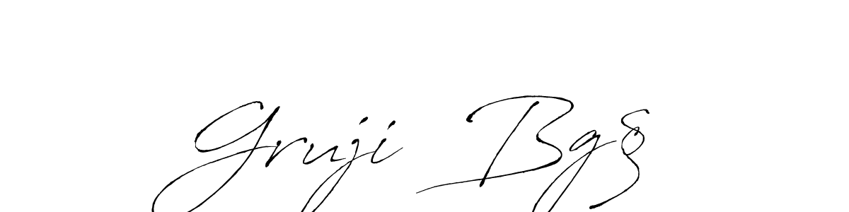 How to make Grujić Bg§ name signature. Use Antro_Vectra style for creating short signs online. This is the latest handwritten sign. Grujić Bg§ signature style 6 images and pictures png