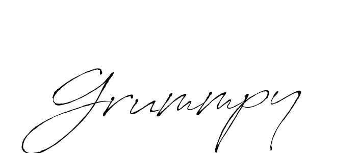 Grummpy stylish signature style. Best Handwritten Sign (Antro_Vectra) for my name. Handwritten Signature Collection Ideas for my name Grummpy. Grummpy signature style 6 images and pictures png