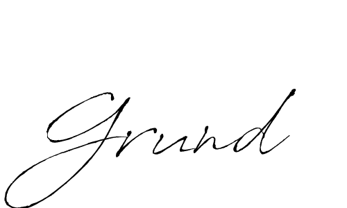 Design your own signature with our free online signature maker. With this signature software, you can create a handwritten (Antro_Vectra) signature for name Grund. Grund signature style 6 images and pictures png