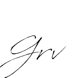 Make a beautiful signature design for name Grv. With this signature (Antro_Vectra) style, you can create a handwritten signature for free. Grv signature style 6 images and pictures png