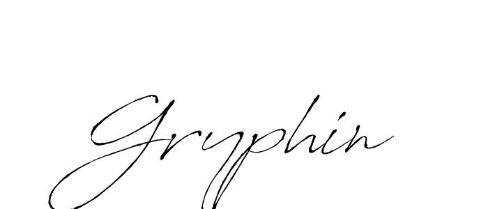 Design your own signature with our free online signature maker. With this signature software, you can create a handwritten (Antro_Vectra) signature for name Gryphin. Gryphin signature style 6 images and pictures png