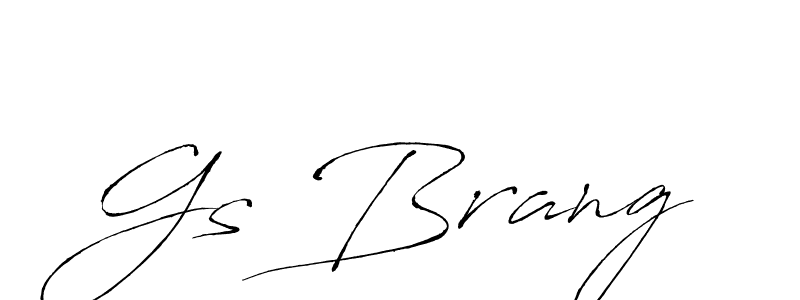 Create a beautiful signature design for name Gs Brang. With this signature (Antro_Vectra) fonts, you can make a handwritten signature for free. Gs Brang signature style 6 images and pictures png