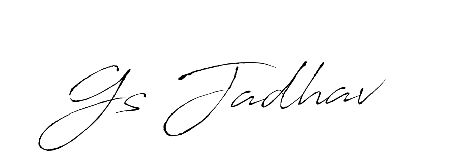 Create a beautiful signature design for name Gs Jadhav. With this signature (Antro_Vectra) fonts, you can make a handwritten signature for free. Gs Jadhav signature style 6 images and pictures png