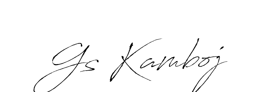 Also You can easily find your signature by using the search form. We will create Gs Kamboj name handwritten signature images for you free of cost using Antro_Vectra sign style. Gs Kamboj signature style 6 images and pictures png
