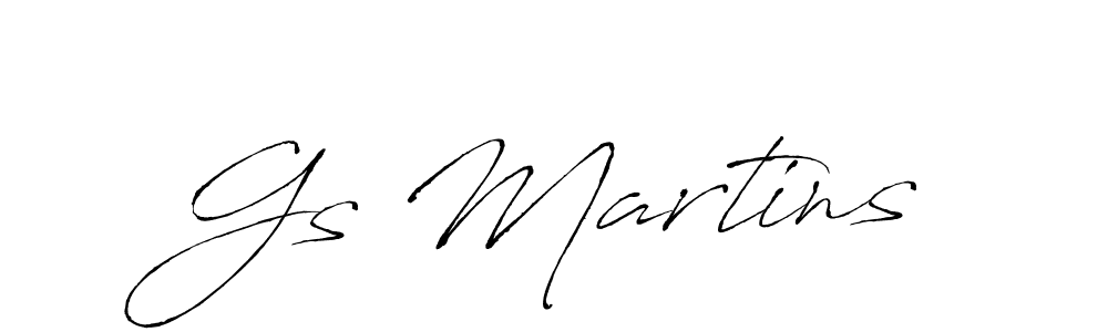 How to make Gs Martins name signature. Use Antro_Vectra style for creating short signs online. This is the latest handwritten sign. Gs Martins signature style 6 images and pictures png