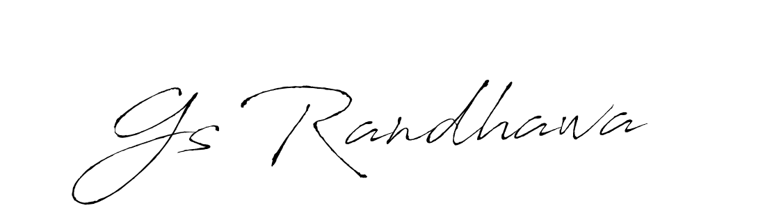 How to make Gs Randhawa name signature. Use Antro_Vectra style for creating short signs online. This is the latest handwritten sign. Gs Randhawa signature style 6 images and pictures png