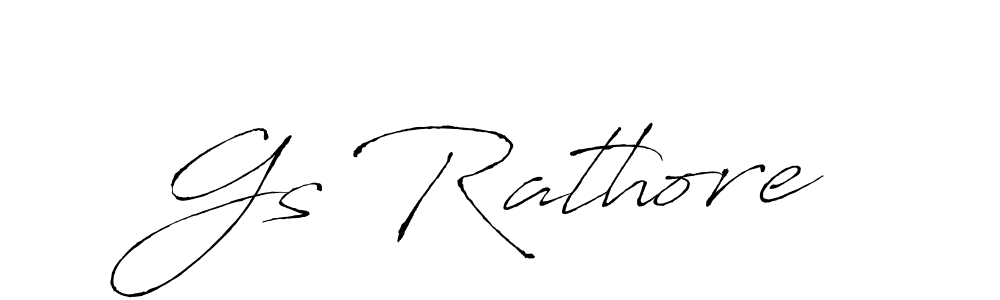 Similarly Antro_Vectra is the best handwritten signature design. Signature creator online .You can use it as an online autograph creator for name Gs Rathore. Gs Rathore signature style 6 images and pictures png