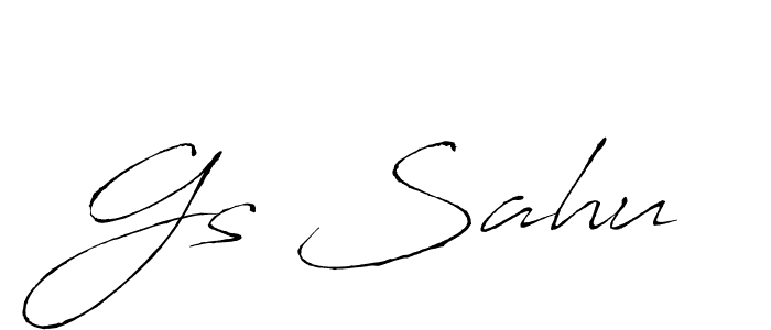 Gs Sahu stylish signature style. Best Handwritten Sign (Antro_Vectra) for my name. Handwritten Signature Collection Ideas for my name Gs Sahu. Gs Sahu signature style 6 images and pictures png