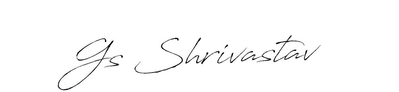 Gs Shrivastav stylish signature style. Best Handwritten Sign (Antro_Vectra) for my name. Handwritten Signature Collection Ideas for my name Gs Shrivastav. Gs Shrivastav signature style 6 images and pictures png