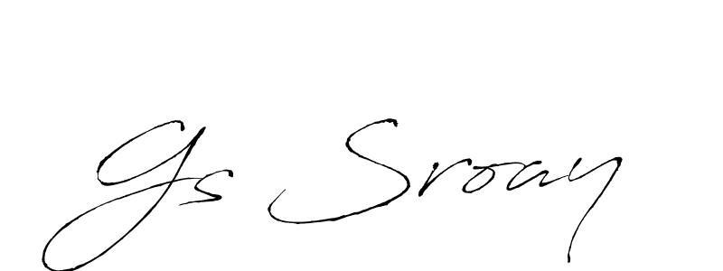 Also we have Gs Sroay name is the best signature style. Create professional handwritten signature collection using Antro_Vectra autograph style. Gs Sroay signature style 6 images and pictures png
