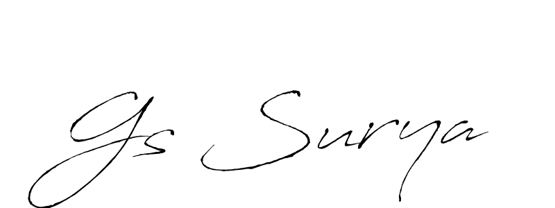 This is the best signature style for the Gs Surya name. Also you like these signature font (Antro_Vectra). Mix name signature. Gs Surya signature style 6 images and pictures png