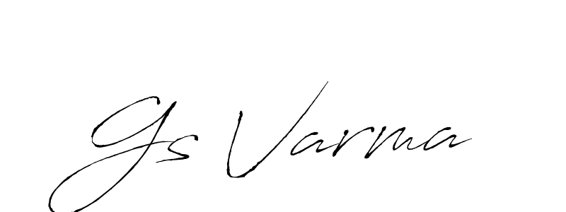 Use a signature maker to create a handwritten signature online. With this signature software, you can design (Antro_Vectra) your own signature for name Gs Varma. Gs Varma signature style 6 images and pictures png