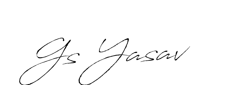 Also we have Gs Yasav name is the best signature style. Create professional handwritten signature collection using Antro_Vectra autograph style. Gs Yasav signature style 6 images and pictures png