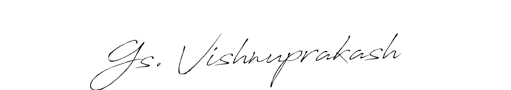 Make a beautiful signature design for name Gs. Vishnuprakash. Use this online signature maker to create a handwritten signature for free. Gs. Vishnuprakash signature style 6 images and pictures png