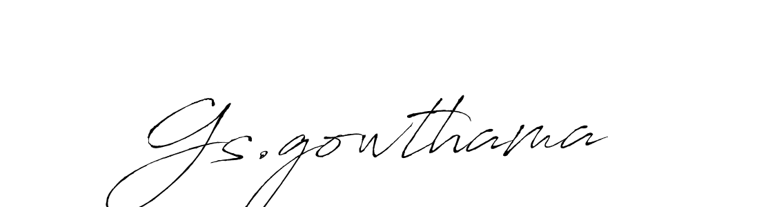 It looks lik you need a new signature style for name Gs.gowthama. Design unique handwritten (Antro_Vectra) signature with our free signature maker in just a few clicks. Gs.gowthama signature style 6 images and pictures png